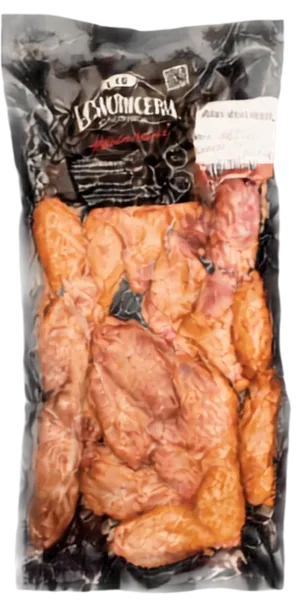 Alitas BBQ envasadas